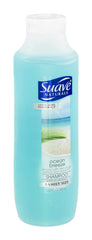 suave+ front packaging showing 22.5 fl oz bottle and fresh ocean scent benefits