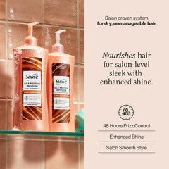 Suave+ pump top detail for easy dispensing and mess-free use