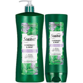 Suave rosemary and mint conditioner front bottle showing brand and refreshing benefit