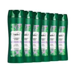 suave+ front packaging showing bottle and energizing rosemary scent benefit