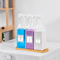 SUBEKYU set of labeled bottles showing organization and easy identification