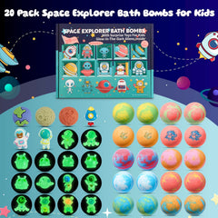 SudsyRoar fizzing bath bomb releasing bright color and fun bubbles