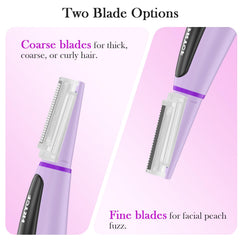Suenozero LED illuminated blade revealing fine peach fuzz