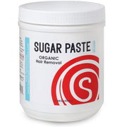 Sugaring NYC tub front view showing organic paste and label benefit