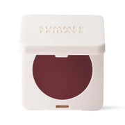 Summer Fridays front packaging showing compact balm and shade name for easy identification and travel convenience
