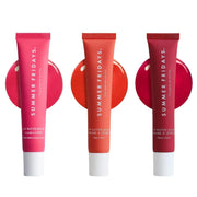 Summer Fridays trio front packaging showing three tinted balms for easy selection