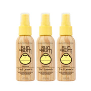 Sun Bum front packaging 3-pack showing compact travel bottles and convenience