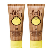 Sun Bum front packaging showing SPF 50 and travel 3 oz size for reliable protection