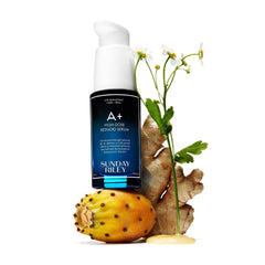 Sunday Riley dropper dispensing serum, illustrating controlled dosing and smooth application benefit