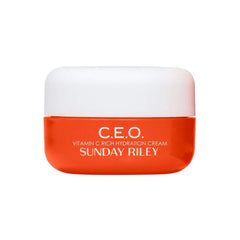 Sunday Riley front packaging displaying product and benefits