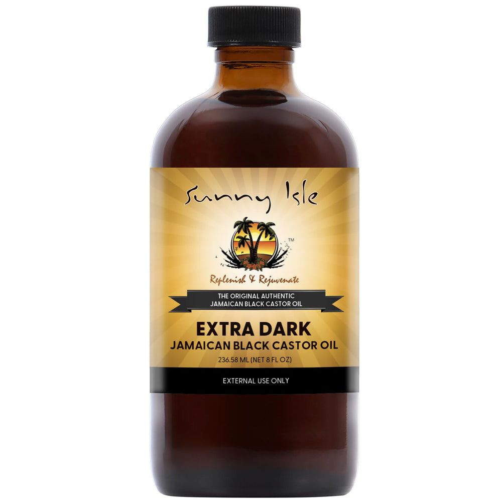 Sunny Isle front bottle showing label and 8oz size for clear identification