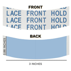 Sunshine Tape being applied to a lace front wig for secure hold