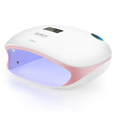 SUNUV front view of SUN4S pink lamp showing shape and controls for quick setup