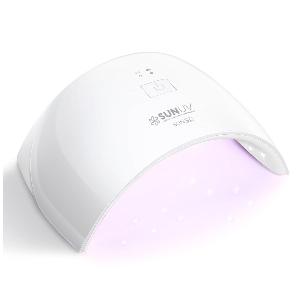 SUNUV front view of SUN9C lamp showing compact shape and quick curing benefit