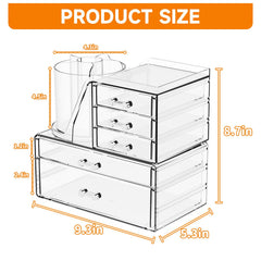 SuoXing open drawers with makeup inside for quick selection benefit