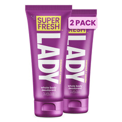 Super & Fresh Co. front packaging showing 4oz tube and coconut vanilla scent benefit