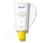Supergoop! Mattescreen front packaging showing SPF and matte benefit