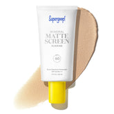 Supergoop! Mattescreen front tube showing packaging and SPF 40 protection