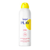Supergoop! front packaging showing Sunny Citrus 6oz and SPF benefit