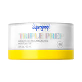 Supergoop! front packaging showing SPF 40 and multitasking benefits