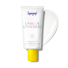 Supergoop! tube front view showing clean packaging and SPF benefit