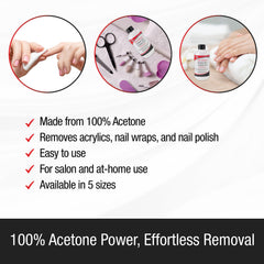 SuperNail acetone soaked cotton removing polish, demonstrates fast removal