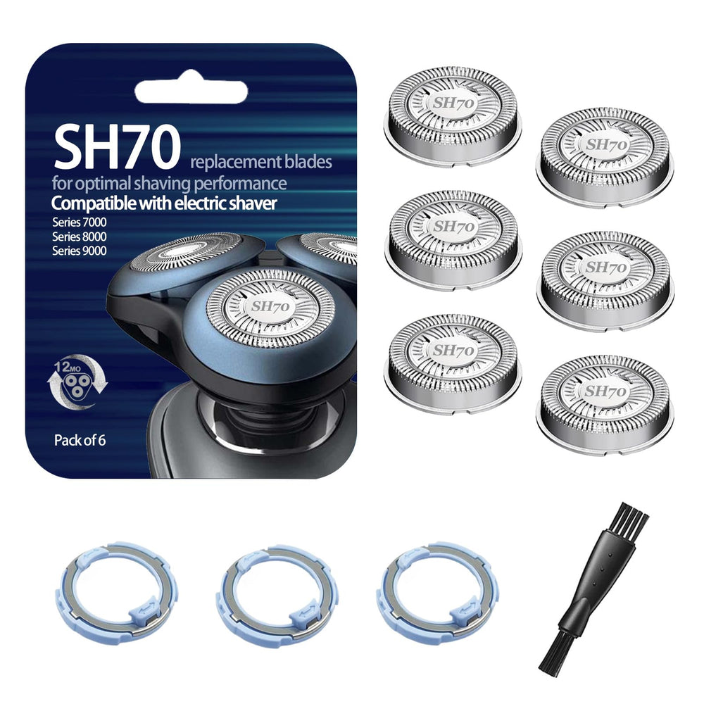SUPERNB front view of SH71 six replacement cartridges showing compatibility and neat alignment