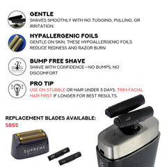 Supreme Trimmer control switch and handle view for comfortable grip and ease
