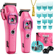 SUPRENT Fangs front view in pink showing ergonomic body and grip for comfortable styling