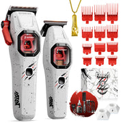 SUPRENT front profile white clipper showing ergonomic grip and sleek finish for steady control