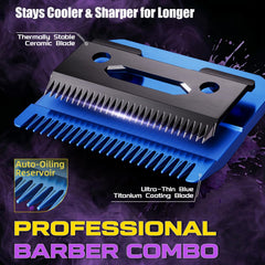 SUPRENT trimmer zero-gapped detail showing precise edge control for sharp lines