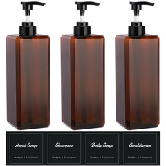 SUREAM front view of three bottles showing tidy organization and large capacity