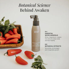 Surface bottle beside a measuring prop showing 4 fl oz size for scale and convenience
