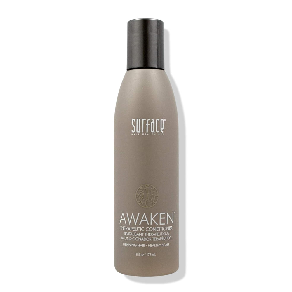 SURFACE front packaging showing bottle and product name, clear luxury look