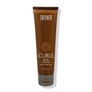 SURFACE front packaging shows 6 fl oz jar and product name, highlighting defined curls