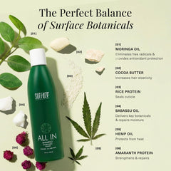 SURFACE bottle in hand for scale showing convenient travel-friendly benefit