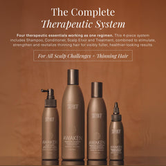 SURFACE shampoo pump close-up demonstrating gentle dispensing benefit