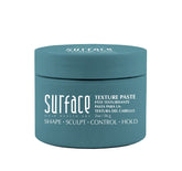 Surface texture paste front jar showing matte packaging and 2 oz size for portability