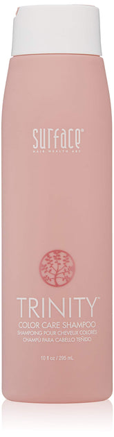 SURFACE front bottle view showing Trinity shampoo for color protection