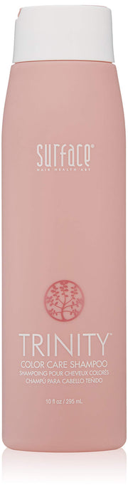 SURFACE front bottle view showing Trinity shampoo for color protection