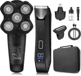 Suttik Manscape front view showing complete grooming kit and benefits of all-in-one convenience