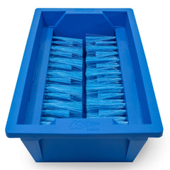 SWABBO footwasher front view showing compact portable design and quick cleanup benefit