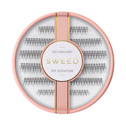 Sweed front packaging showing compact cluster lash set and clear labeling, lightweight benefit