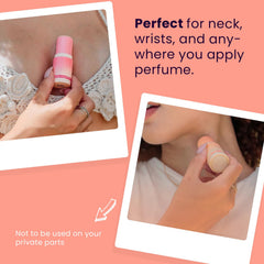 Sweetums texture close-up of waxy peach balm for hydrating wear