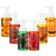 Swiffen front packaging showing six colorful autumn soap bottles and seasonal appeal