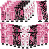 Swiffen front packaging with pink ribbon design showing sets for awareness and easy gifting