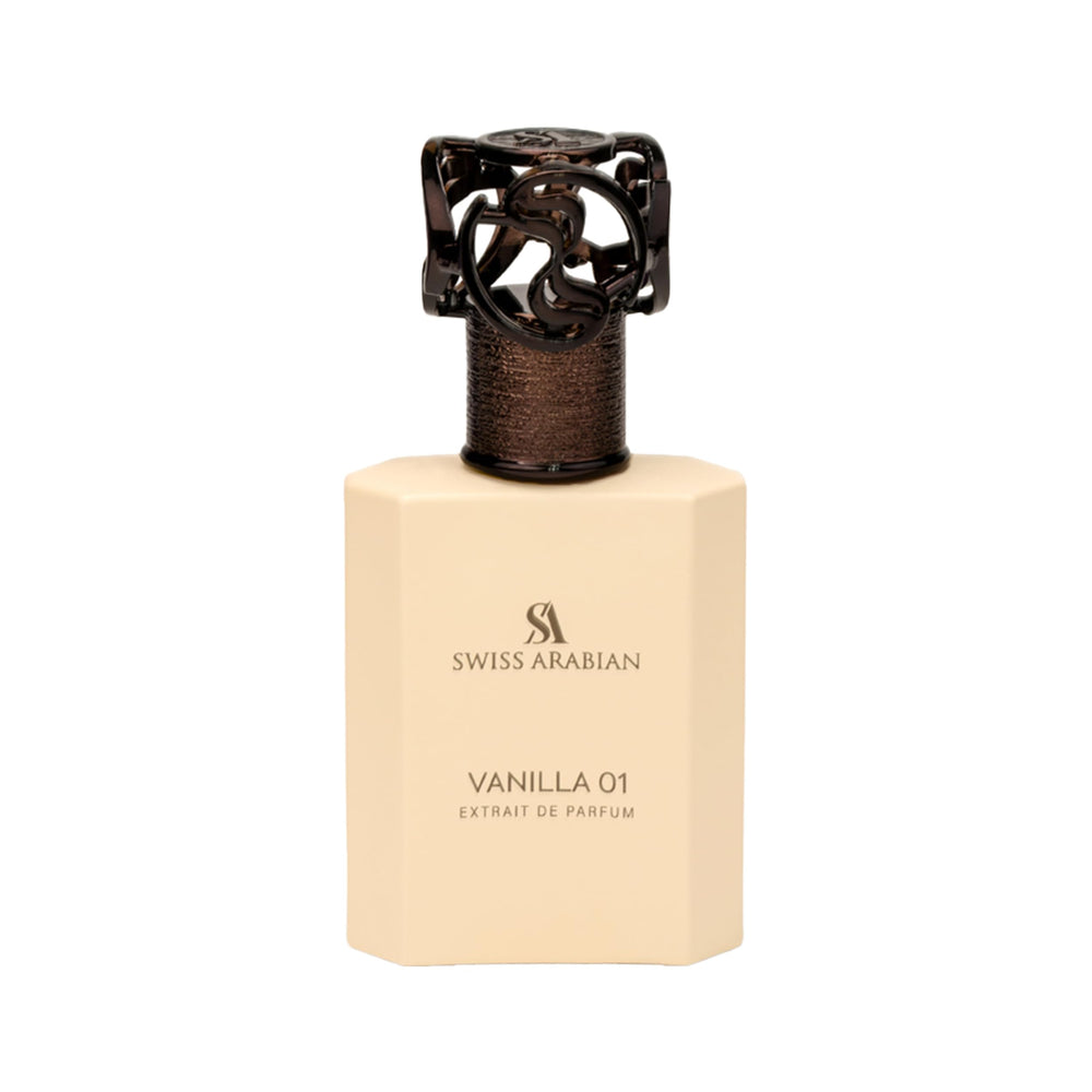 Swiss Arabian front bottle view showing elegant design and premium presentation