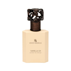 Swiss Arabian front bottle view showing elegant design and premium presentation