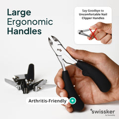 Swissklip Swissker wide mouth open view easing thick toenail access