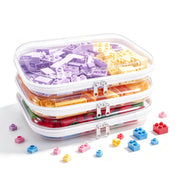 SXS LACONIC transparent pouch set front view showing clear organization benefits